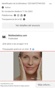 meta ads clinica estetica